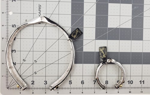 Juego de Collar y Pulsera Vintage PISCITELLI Estrás y Cabujón - Imagen 11 de 11