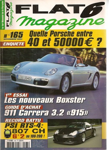 FLAT 6 165 PSI RTS-4 807CH PORSCHE 987 BOXSTER 2.7 3.2 911 C 3.2 BOITE 915 718 - Imagen 1 de 2