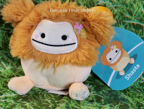 Squishmallows Fantasy Squad Shasta the Peach Bigfoot Yeti 3" Clip-On NWT Cryptid - Bild 1 von 2