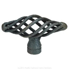 Ancient Treasures 10-Pack Cabinet Knob Pulls, Birdcage Rustic Oil Rubbed Bronze