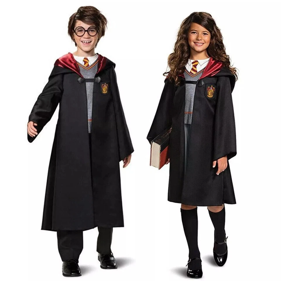 Disfraz Cosplay Harry Potter Hermione Granger Gryffindor Uniforme Niño Niño Niña Foto 3 de 4