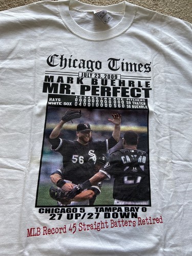 Chicago White Sox Herren T-Shirt XL Mark Buehrle Mr Perfect 2009  - Bild 3 von 6