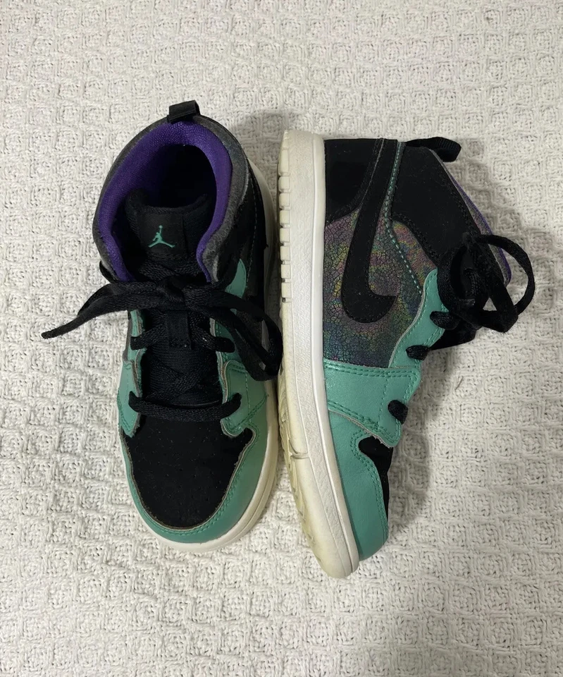 Air Jordan 1 Flex TD Atomic Teal/Negro/Ultravioleta Talla 10C 554727-309 Foto 2 de 4