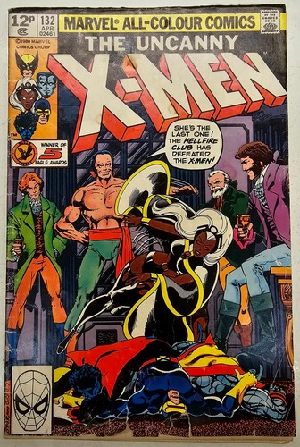 Bronze Marvel Comics Uncanny X-Men Key Issue 132 Grade GD/VG 1st Hellfire Club