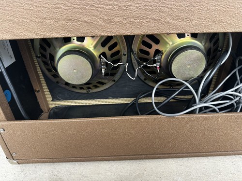 1990 Fender '63 Vibroverb Reissue 40W 2x10 Combo Amp! Rare Brownface! Early One - Picture 10 of 24