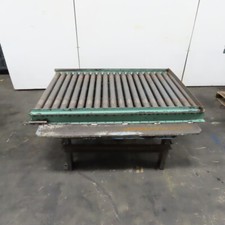 42.5" W x 60" Long 2.5" OD Rotating Top Steel Roller Gravity Conveyor 39" BF