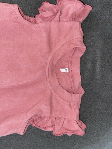 Babygirl Size 6-9 Months Outfit Set Ruffle Sleeves Light Blue & Pink Bundle - Picture 8 of 8