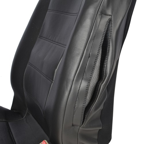 Juego completo de fundas de asiento de automóvil ProSyn de cuero negro para Chrysler 200 - Imagen 8 de 8