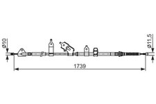 3x ✅Fits BOSCH 1 987 482 566 handbrake line TOYOTA T. VERSO S 1,33/1 ⭐UK Seller⭐