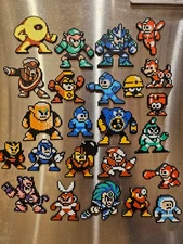 Mega Man Video Game Sprite 3D Printed Magnet