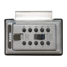KIDDE 1017 Lock Box,Titanium,Push Button,5 Keys 45EU94