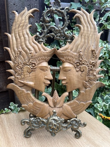 Vintage wood-carved Two lovers, from Subrata Bali