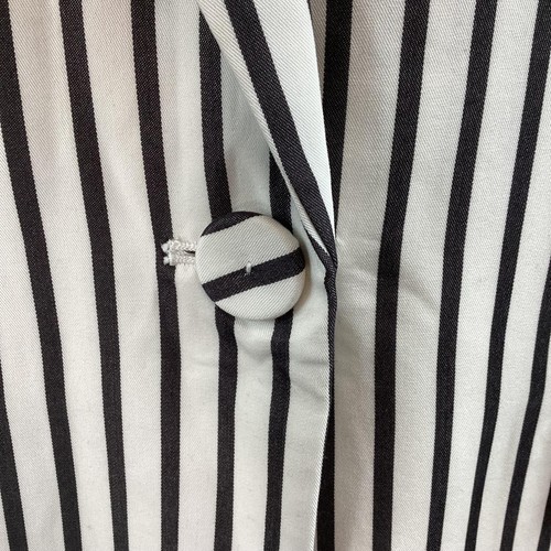 Vero Moda 'Optic White' Striped Longline Lightweight Blazer UK S 160/80A - Picture 2 of 5