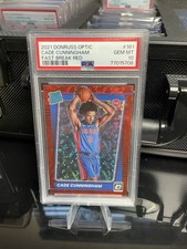 2021-22  Donruss Optic Cade Cunningham Fast Break Red /85  (RC) PSA 10