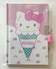 Sanrio Hello Kitty Character Locking Diary Journal With Lock And Keys - New