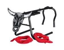 Tough 1 Roping Dummy Mini Collapsible Metal Steer Head Black 58-7471