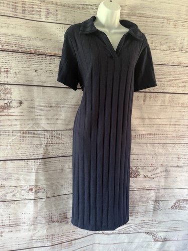 F&F, Size 12, Ribbed Polo Midi Dress, Smart Casual Stretch Fit - Picture 11 of 17