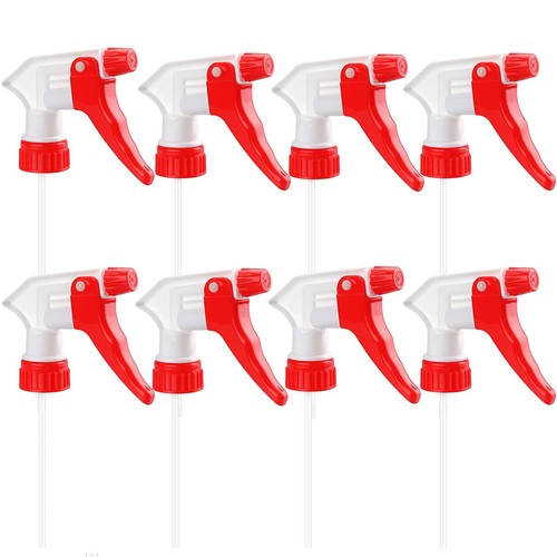 Spray Bottle Nozzles Plastic Heavy Duty Trigger Spray Nozzle 8Pcs Replacement He