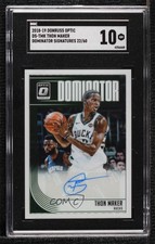 2018-19 Panini Donruss Optic Dominator Signatures /60 Thon Maker SGC 10 GEM Auto