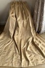 STUNNING BESPOKE HEAVY QUALITY RICH GOLD BROCADE CURTAINS
