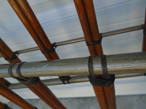 Tommy Bahama Canopy King size Bed Palm Frond West Indies Islands Rattan Steel - Bild 13 von 14