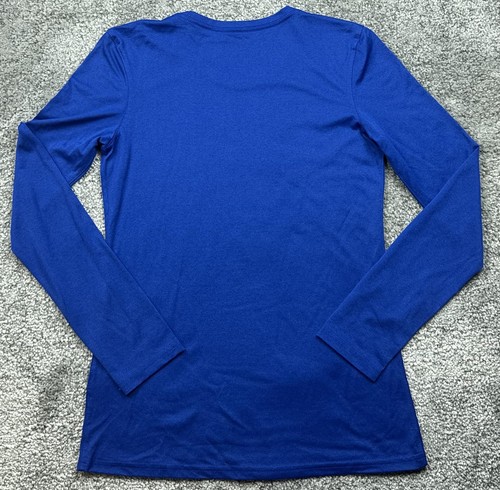 Brooklyn Nets Shirt Womens Small Blue Long Sleeve NBA Basketball Nike Dri Fit - Picture 10 of 18