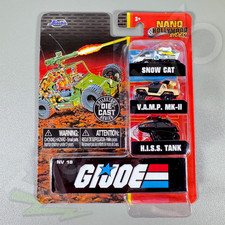 Jada Nano Hollywood Rides - GI Joe 3-Pack | Snow Cat, V.A.M.P. MK-II, HISS Tank