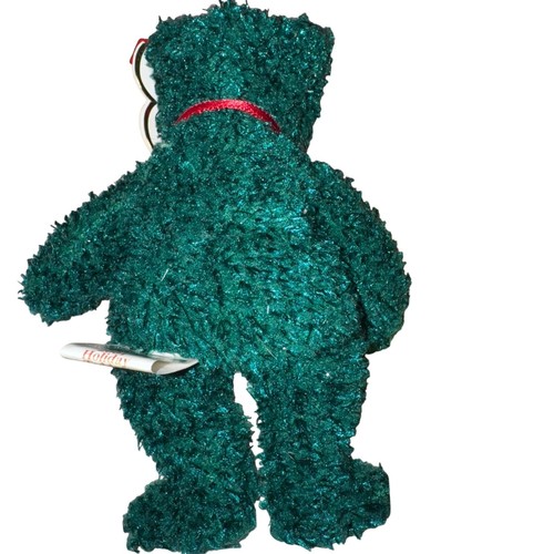 Ty Bear Ornament hang tag says 2001 Jingle Beanies errors tush says 2002 - Picture 3 of 12