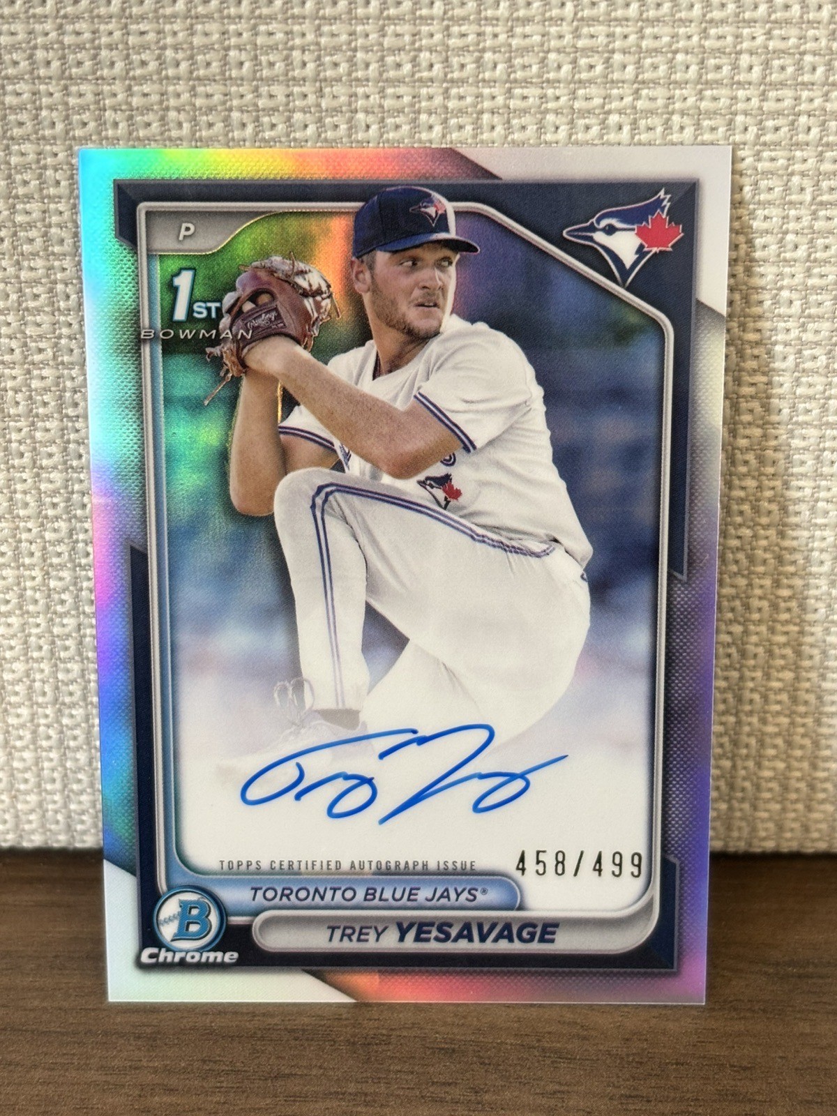 2024 Bowman Draft - Chrome 1st Auto Trey Yesavage Refractor /499