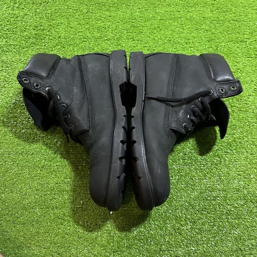 Größe 10,5 - Timberland Classic 6 Inch Waterproof Boots Black Nubuck Black EUC - Bild 10 von 11