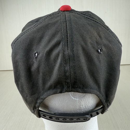 Vintage Justin Boot Company Snapback Hat Cap Rope Adjustable Black Western - Picture 3 of 10