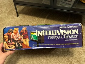 Mattel Intellivision system console system in box w/ 3 CIB video games UNTESTED