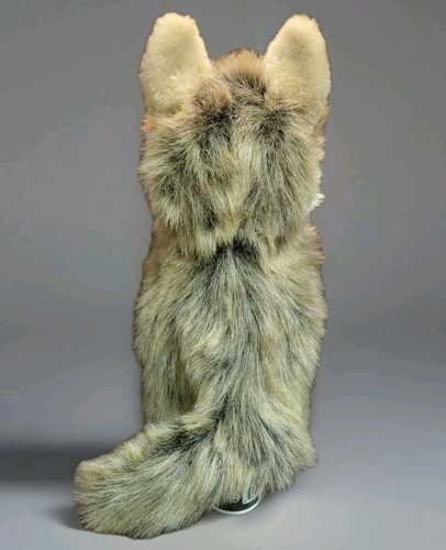 Douglas Wolf Hand Puppet #2445 Plush Gray Wolf – 12” Soft & Lifelike Puppet Toy - Picture 2 of 8