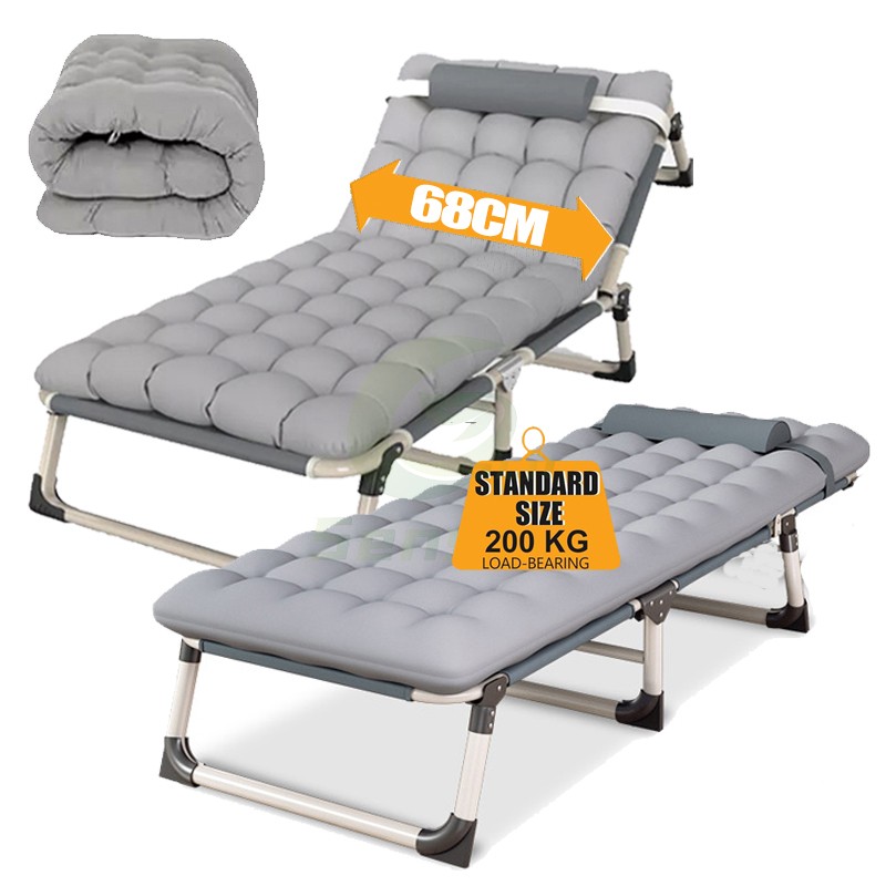 Sensch® Campingbett klappbar 190x68cm Camping Liege 200kg Sonnenliege Gäste Bett