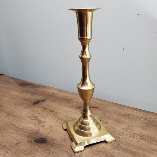 Vintage International Imports Large Brass Candle Stick Holder MCM Collectible - Picture 4 of 9