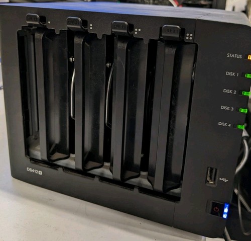 Synology Diskstation DS412+ NAS 4 bahías, disco duro de 8 TB + IVA - Imagen 1 de 9