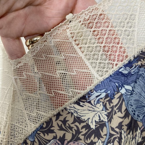 Zadig & Voltaire Kleid Damen klein blau geblümt hübsch Wildgarten Spitze Slip - Bild 10 von 16