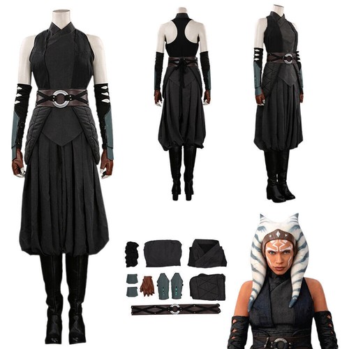 Star Wars Ahsoka Tano Mandalorian Cosplay Jedi Costume Outfit Halloween Carnival - Bild 5 von 106