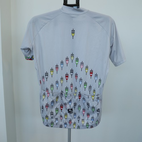 Giordana Moda Vero Pro Jersey Men's Large Gray Contender Short Sleeve Full Zip - Picture 9 of 16