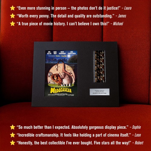 MADAGASCAR (2005) Certified 35mm Film Cells in an LED Backlit Frame - Picture 3 of 10