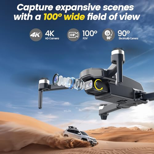 Drones with Camera for Adults 4k, WF31 GPS RC Drone FPV Foldable Quadcopter - Picture 3 of 7