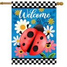 Briarwood Lane Ladybug Welcome House Flag