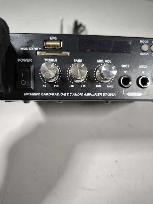 BT-298A Audio Verstärker 300W+300W Bluetooth MP3 Gebraucht - Bild 3 von 4