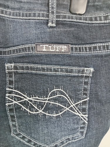 Cowgirl Tuff Jean Shorts Womens 30" Waist Blue Denim 90s Y2K USA Vintage Stars - Picture 6 of 6