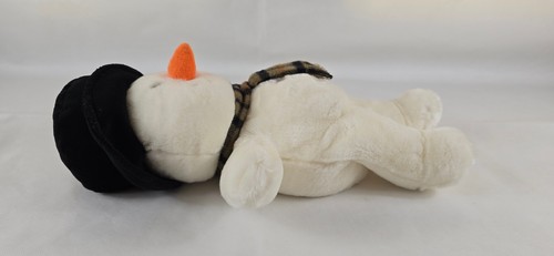 Russ Berrie Snowflake Snowman Christmas Plush Soft Toy. White. 20". - Picture 5 of 8