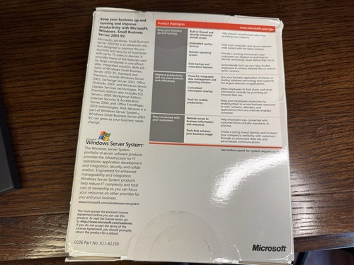 NEUF Microsoft Windows Server 2003 R2 Standard 5 CAL BOÎTE SCELLÉE AU DÉTAIL - Photo 4/10