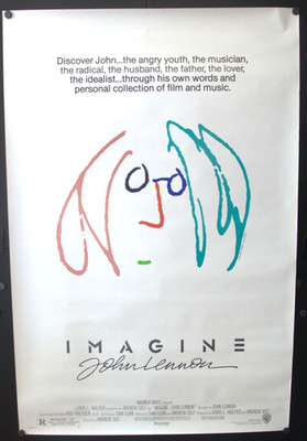 Original RLD One Sheet Movie Poster for ''Imagine: John Lennon'' - 1988.