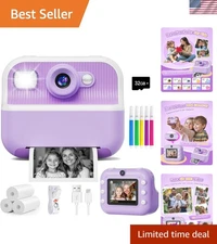 Dual Camera Kids Instant Print Digital Camera, 1080P & 32GB SD Card Included