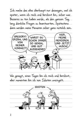 Jeff Kinney Kinney/Gregs Tagebuch 1 Von Idioten umzingelt! - Foto 9 di 9