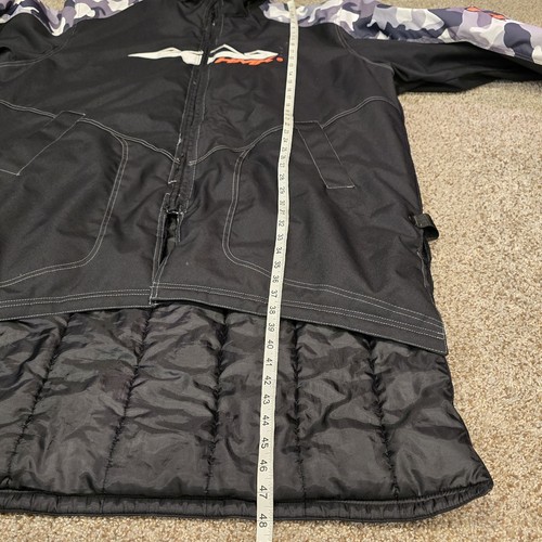 HMK Cordura Wind Put Coat Mens XL Black White Insulated Snowmobile Jacket - Picture 6 of 13